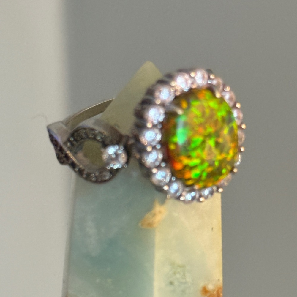 Ring Bomb Fire Opal Ring